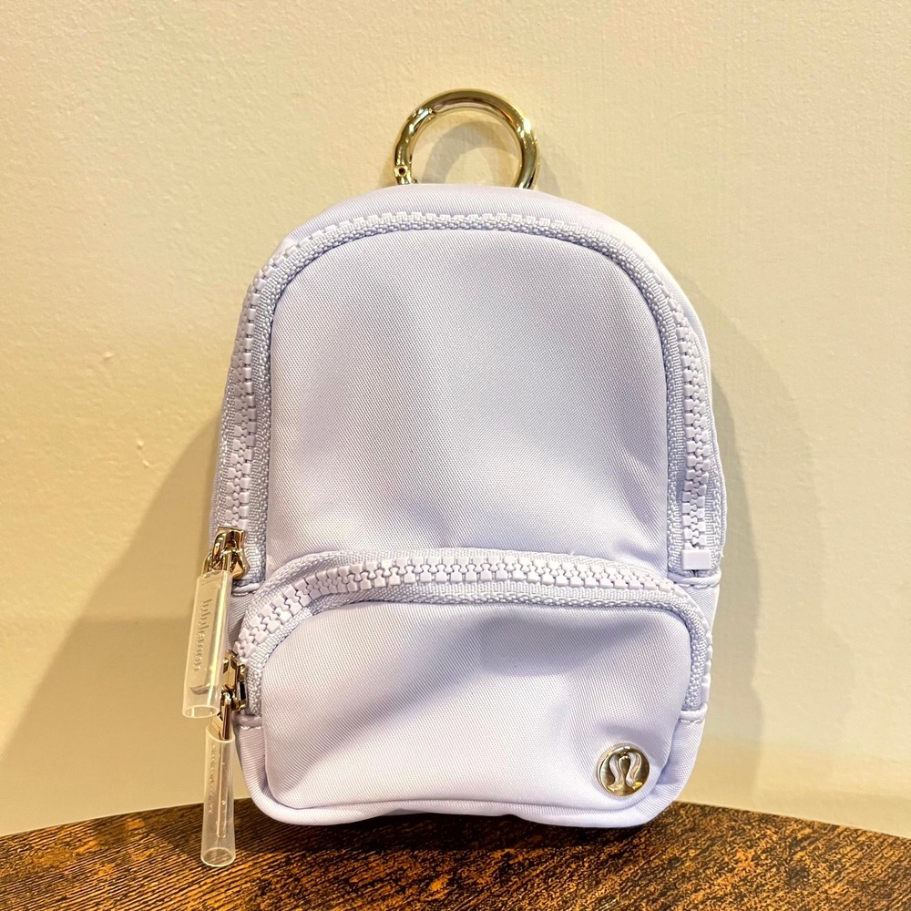 Lululemon Everywhere Backpack Nano Serene Blue Purple Lavender Clip-On NEW W TAG
